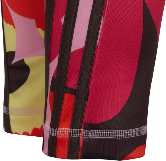 x Marimekko Believe This Aeroready Training Floral-Print přiléhavé kalhoty