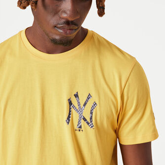 New Era, New York Yankees MLB Seasonal left Chest logo tričko, pro muže, barva: žlutá